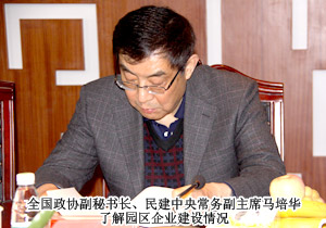 全國(guó)政協(xié)副秘書長(zhǎng)、民建中央常務(wù)副主席馬培華一行蒞臨綠之韻集團(tuán)考察